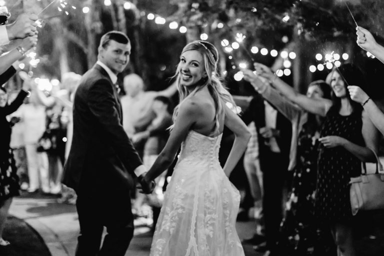 Victorian Belle Wedding Photographer sparkler exit