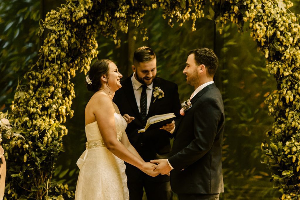 ceremony amphitheater small wedding documentary style photography