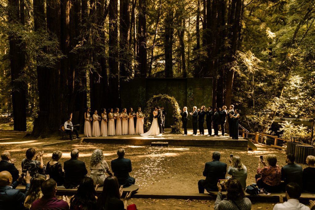 ceremony amphitheater unique wedding locations in California altar