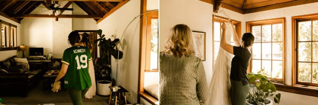 getting ready photos documentary style airbnb SF Bay photographer