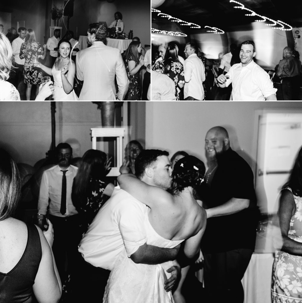Sausalito wedding photographer dancing photos light streaks