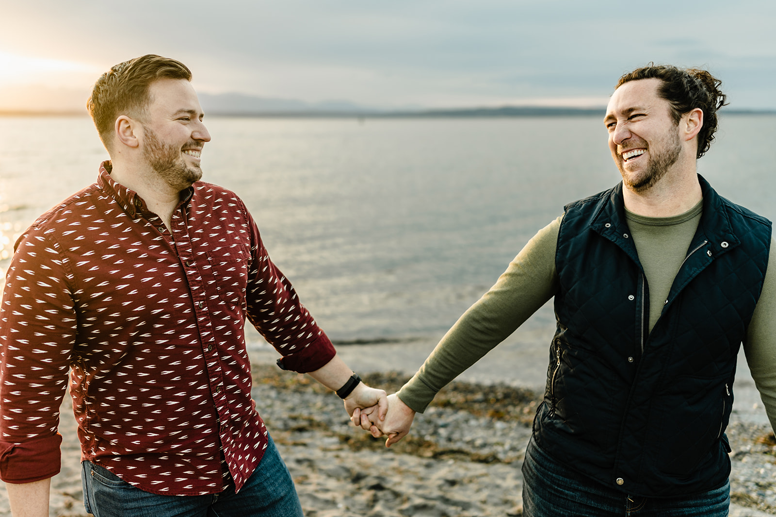 Best Locations for Engagement Photos in Seattle golden gardens park