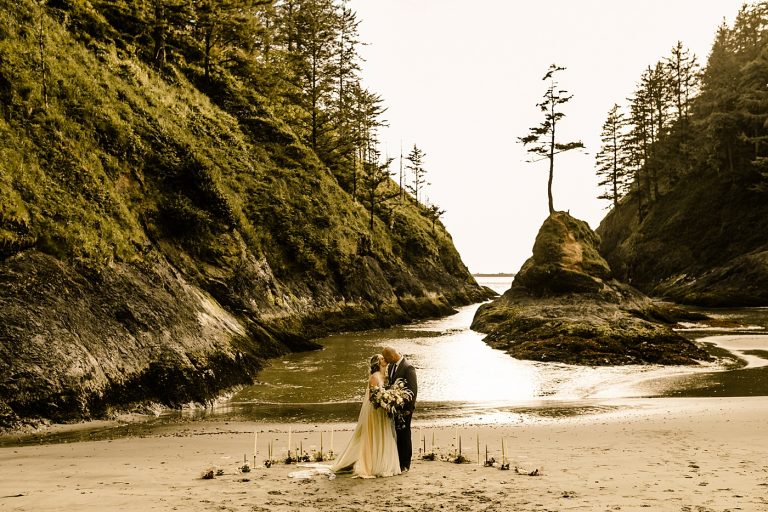 Seattle bride magazine PNW Beach Elopement Photographer