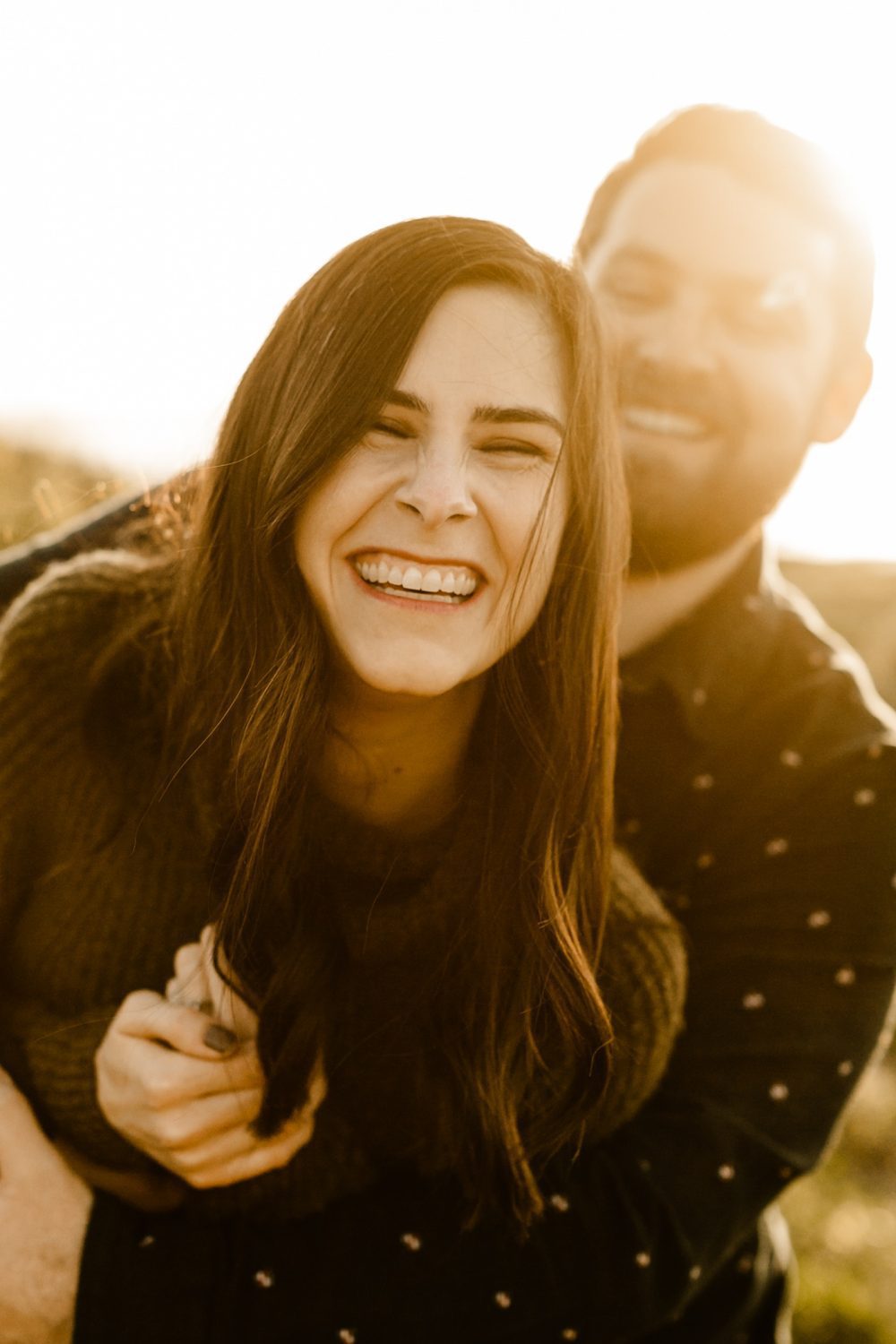 Fun engagement photo pose ideas