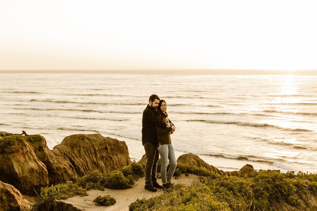 adventurous engagement session california