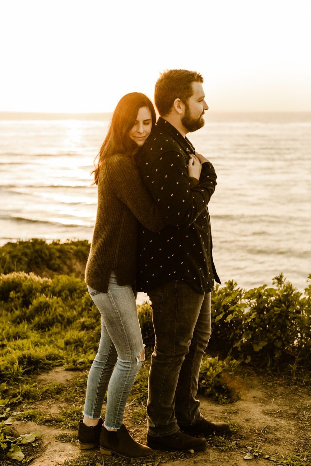 Sunset engagement photos california photography