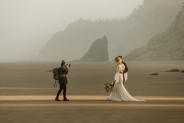 TMinspired Photography Sunrise Cannon Beach Elopement Photographer