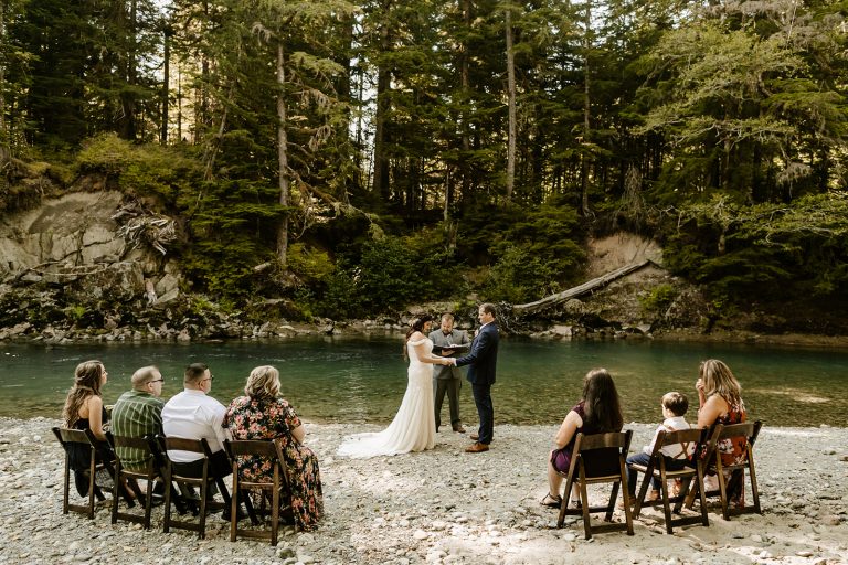 mt. maker intimate wedding, mt. baker elopement photographer