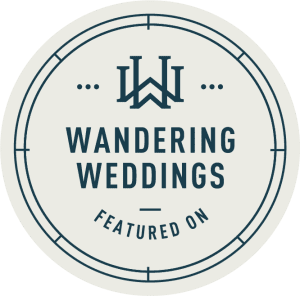 New wandering weddings badge