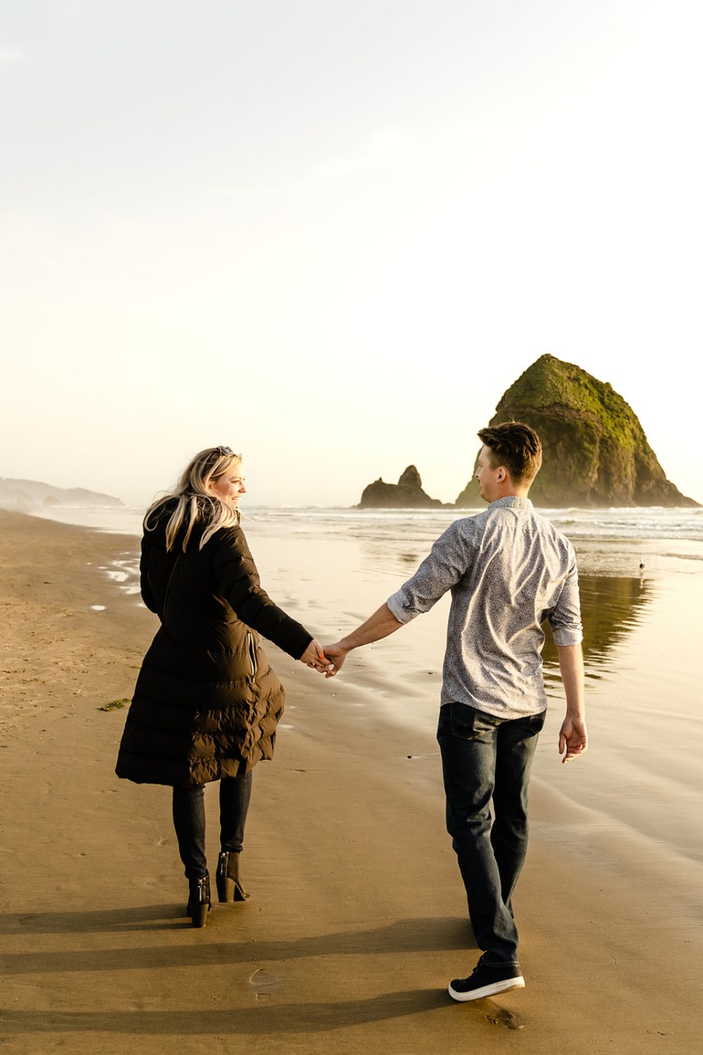 cannon beach engagement