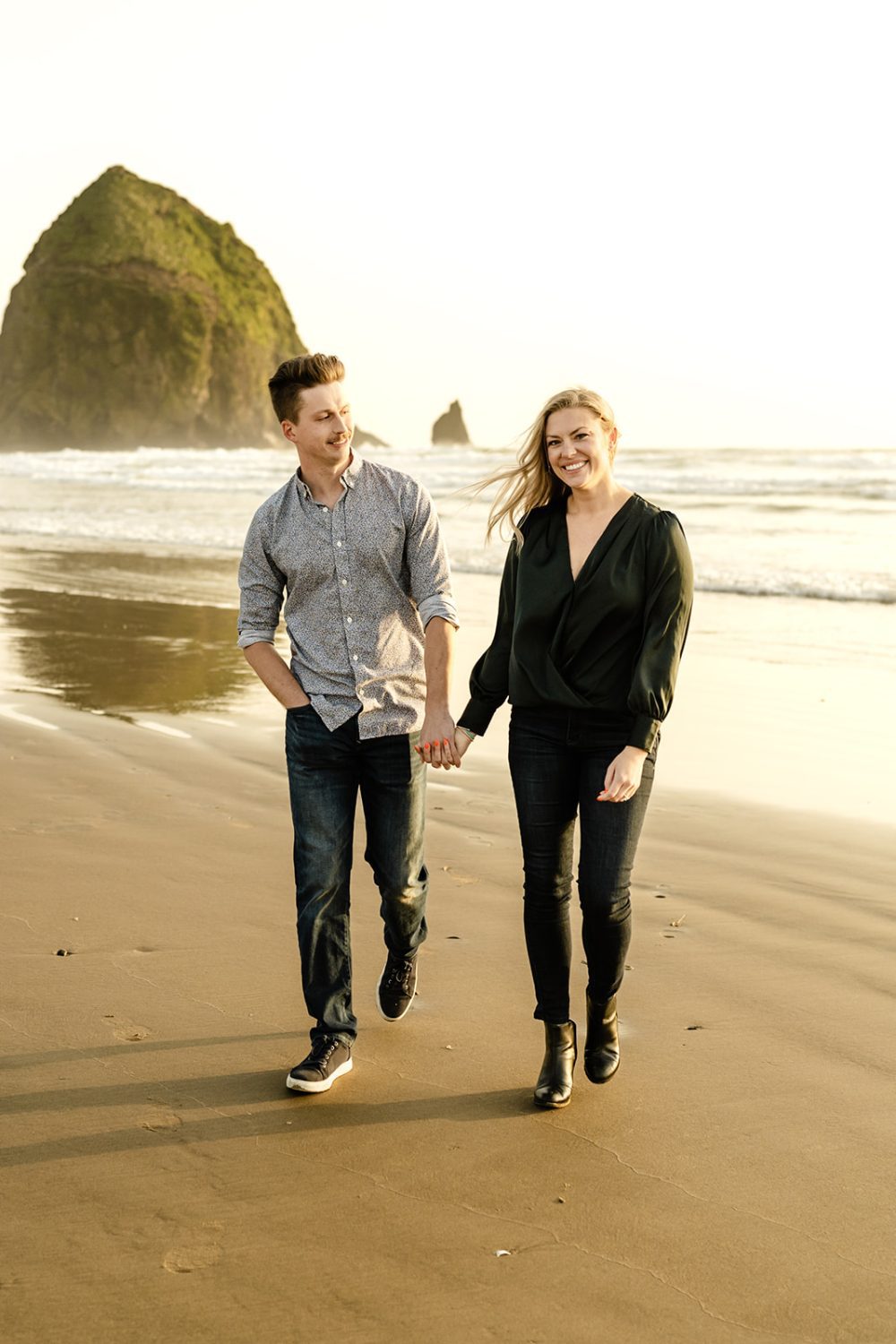 cannon beach sunset proposal
