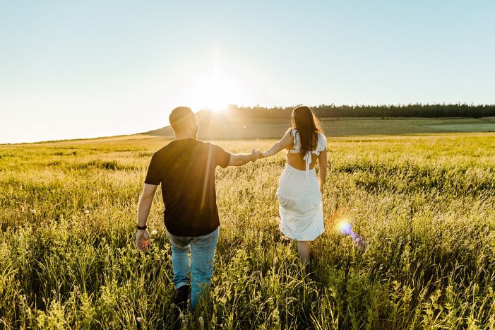 ebey's landing engagement session