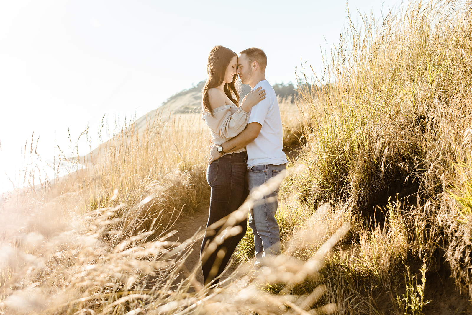 ebey's landing engagement session