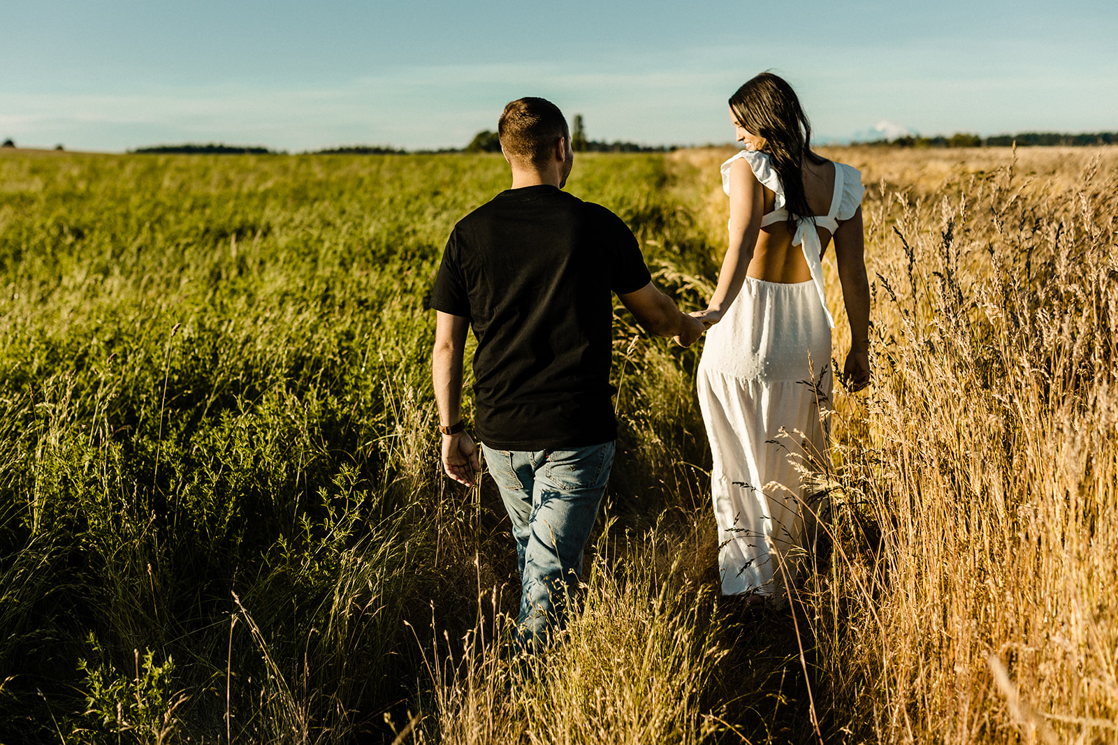 ebey's landing engagement session
