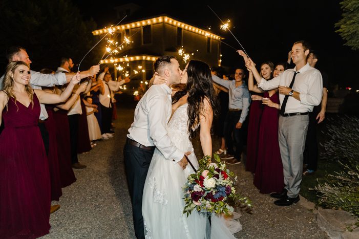 wedding sparkler exit