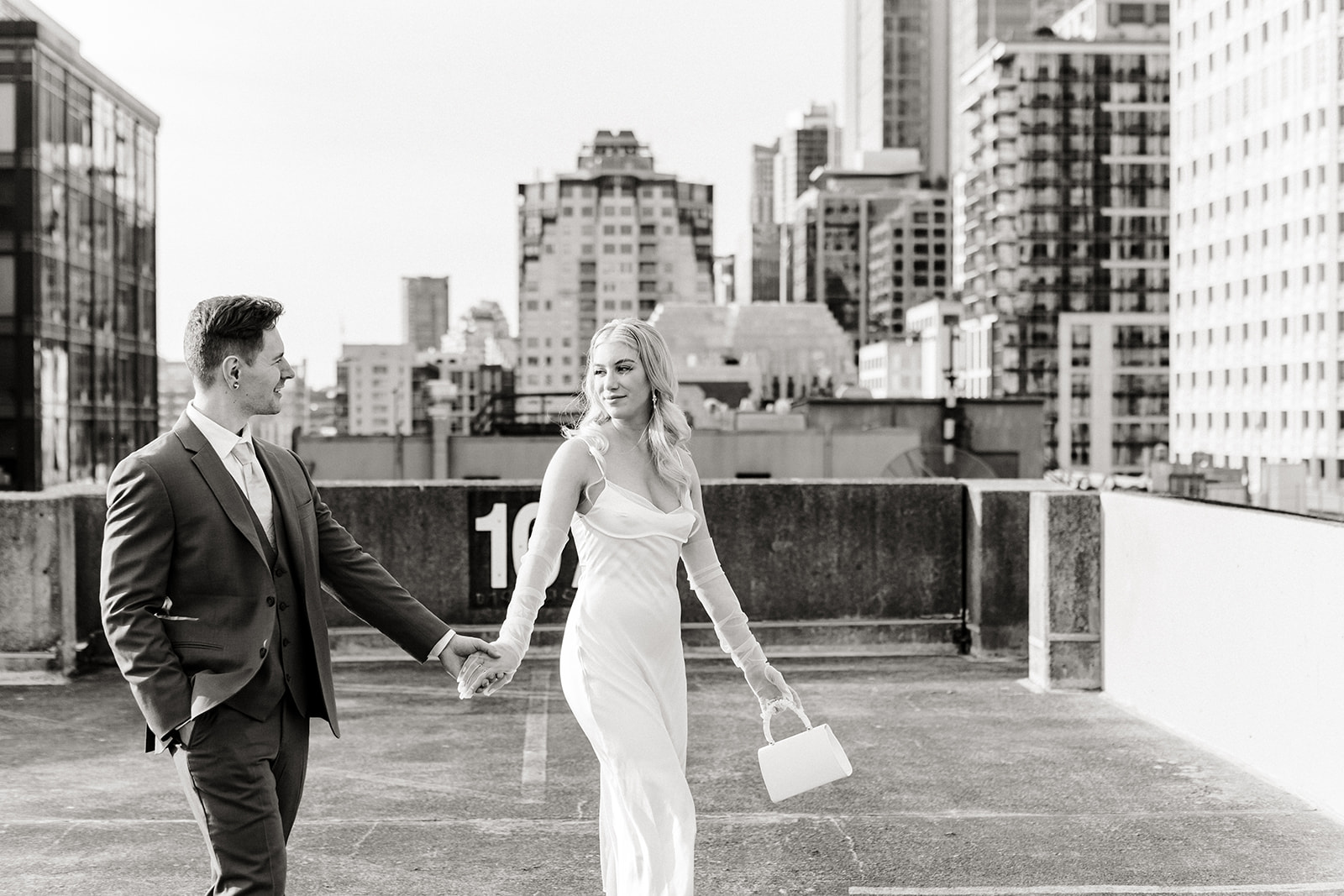 seattle parking garage photo shoot