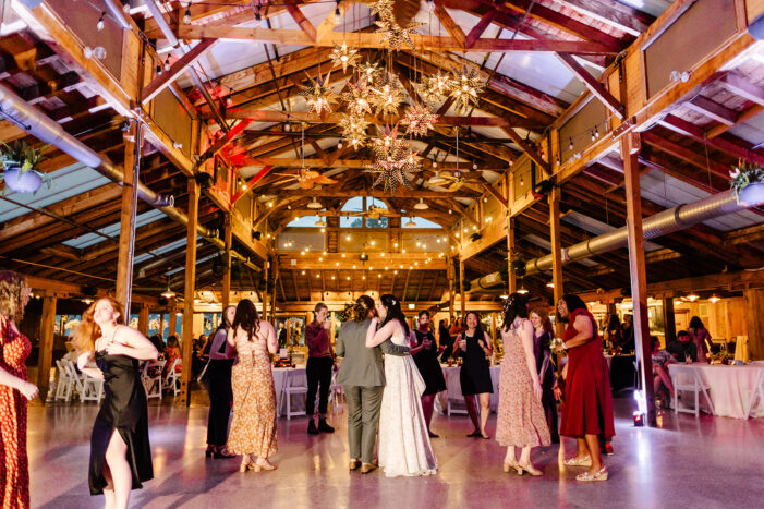 brides dance with guests at wedding Washington Wedding Day Best Photographer of 2024