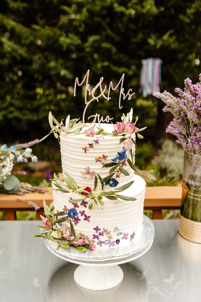 whimsical wedding cake