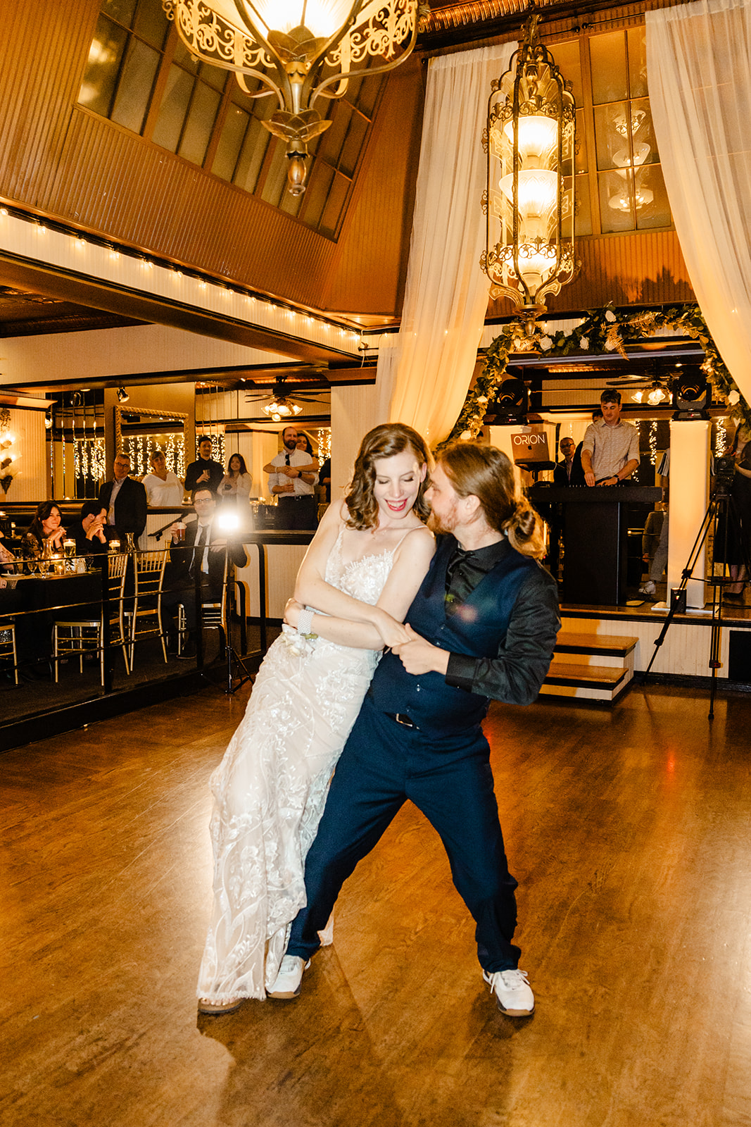 bride and groom dance at wedding reception Washington Wedding Day Best Photographer of 2024