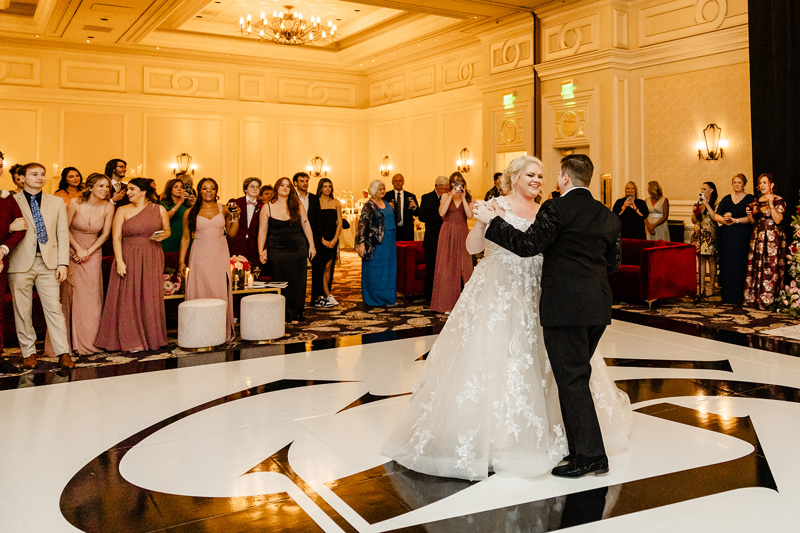two brides share first dance at vegas wedding