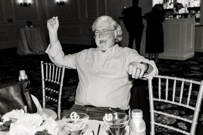 wedding guests dance at vegas wedding
