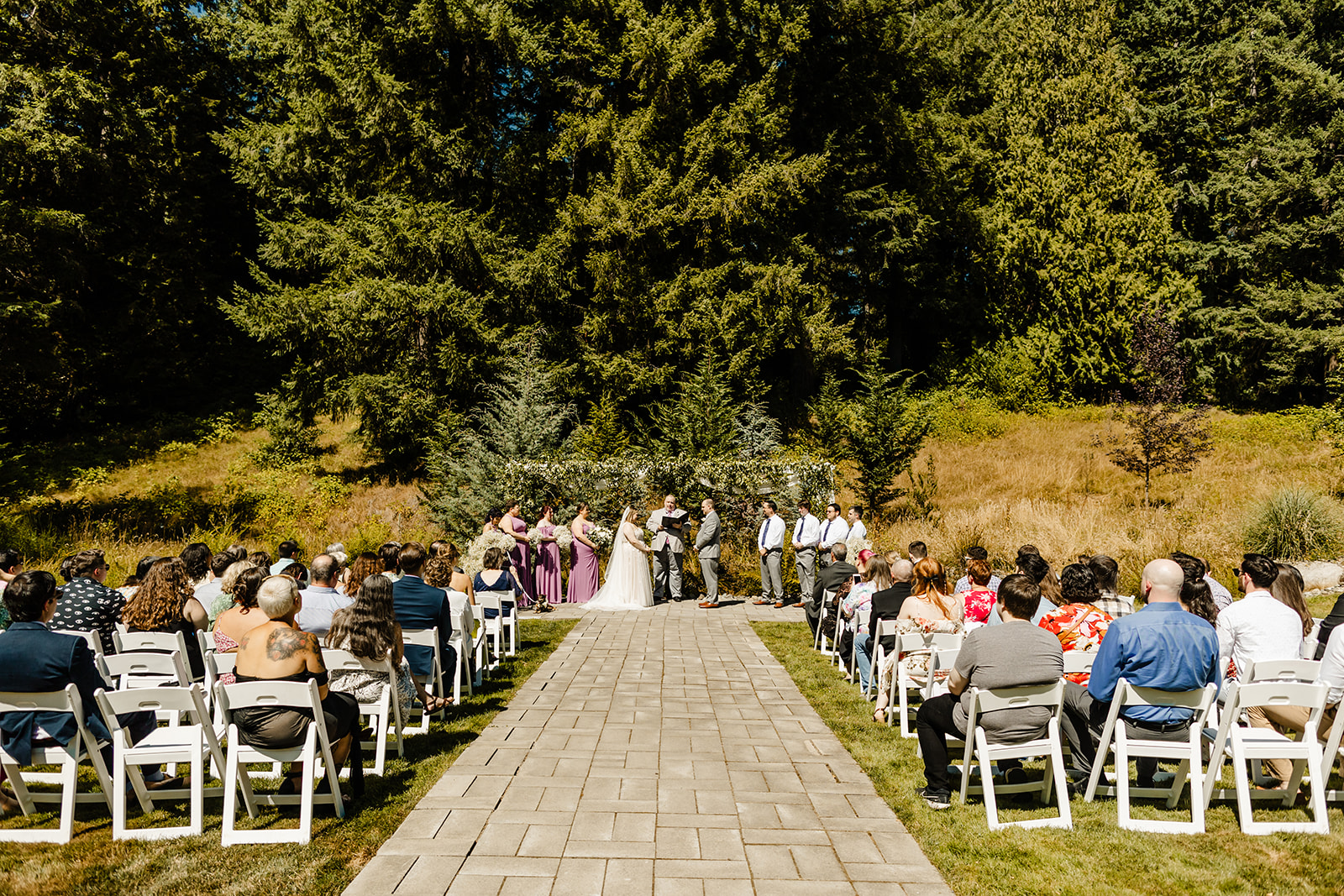 ceremony site at evergreen meadows