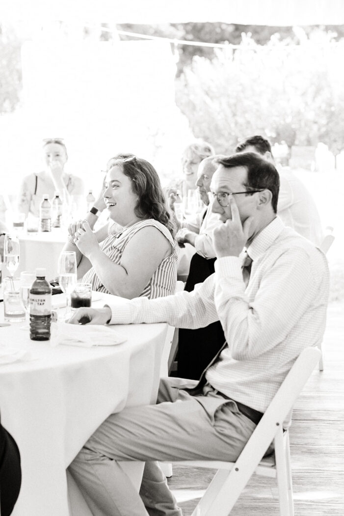 guests crying during toasts