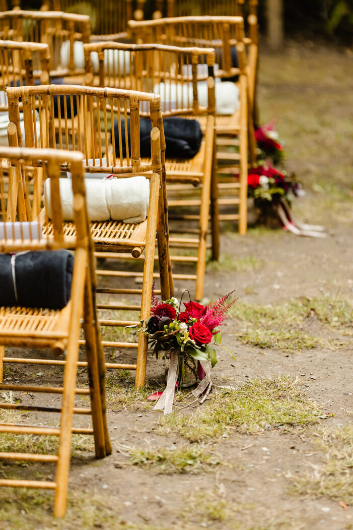 ceremony set up at lodge at st edwards park