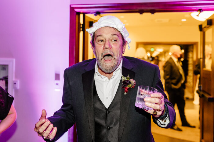 wedding guests dance at lodge at st edwards wedding