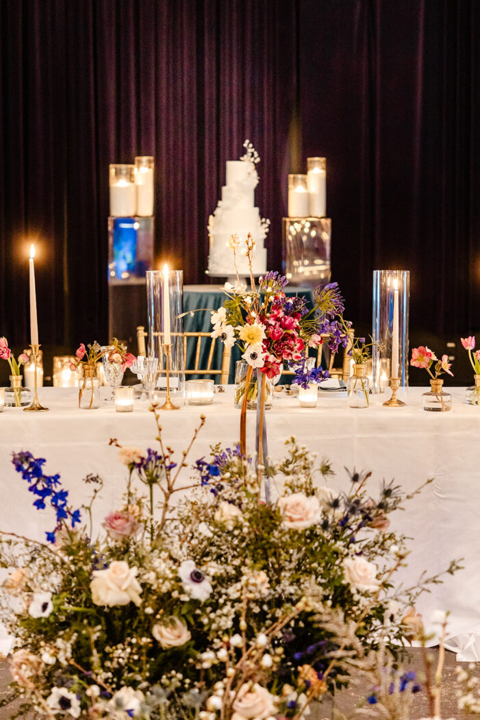 whimsical wedding reception at the ruins