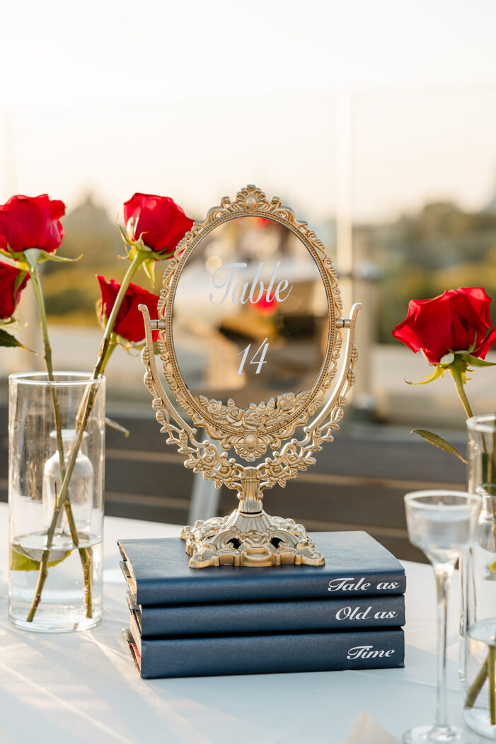 red details at wedding
