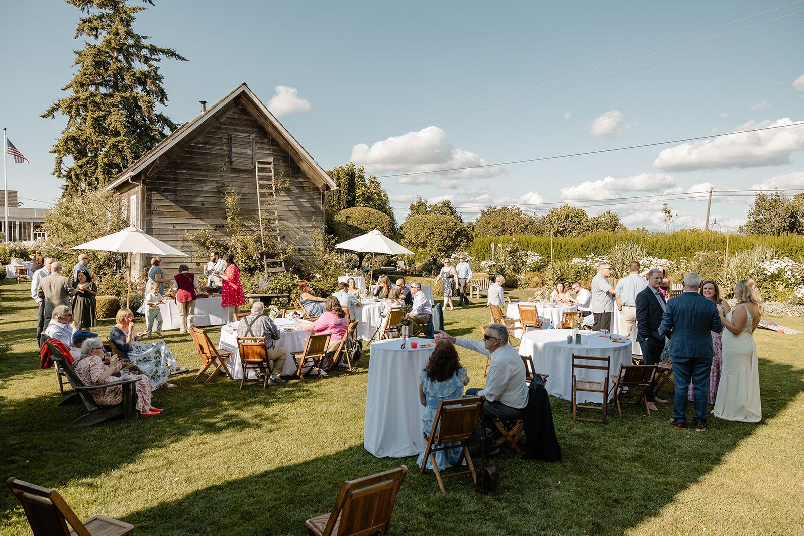reception design at Christianson's Nursery