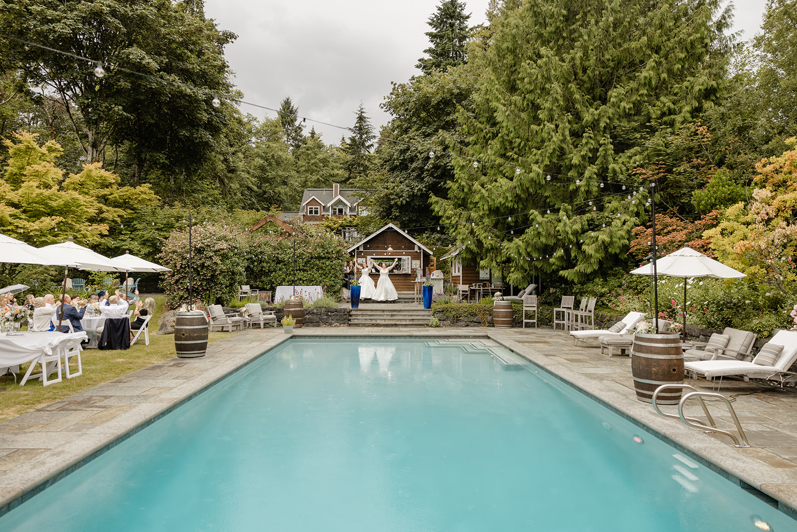 pool wedding reception vashon