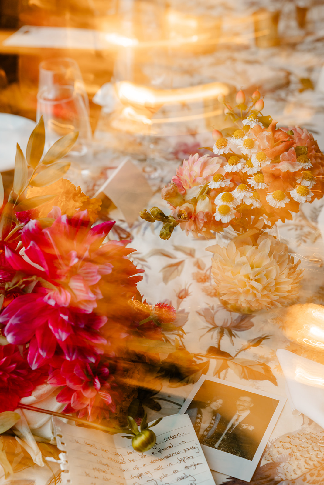 wedding details at night