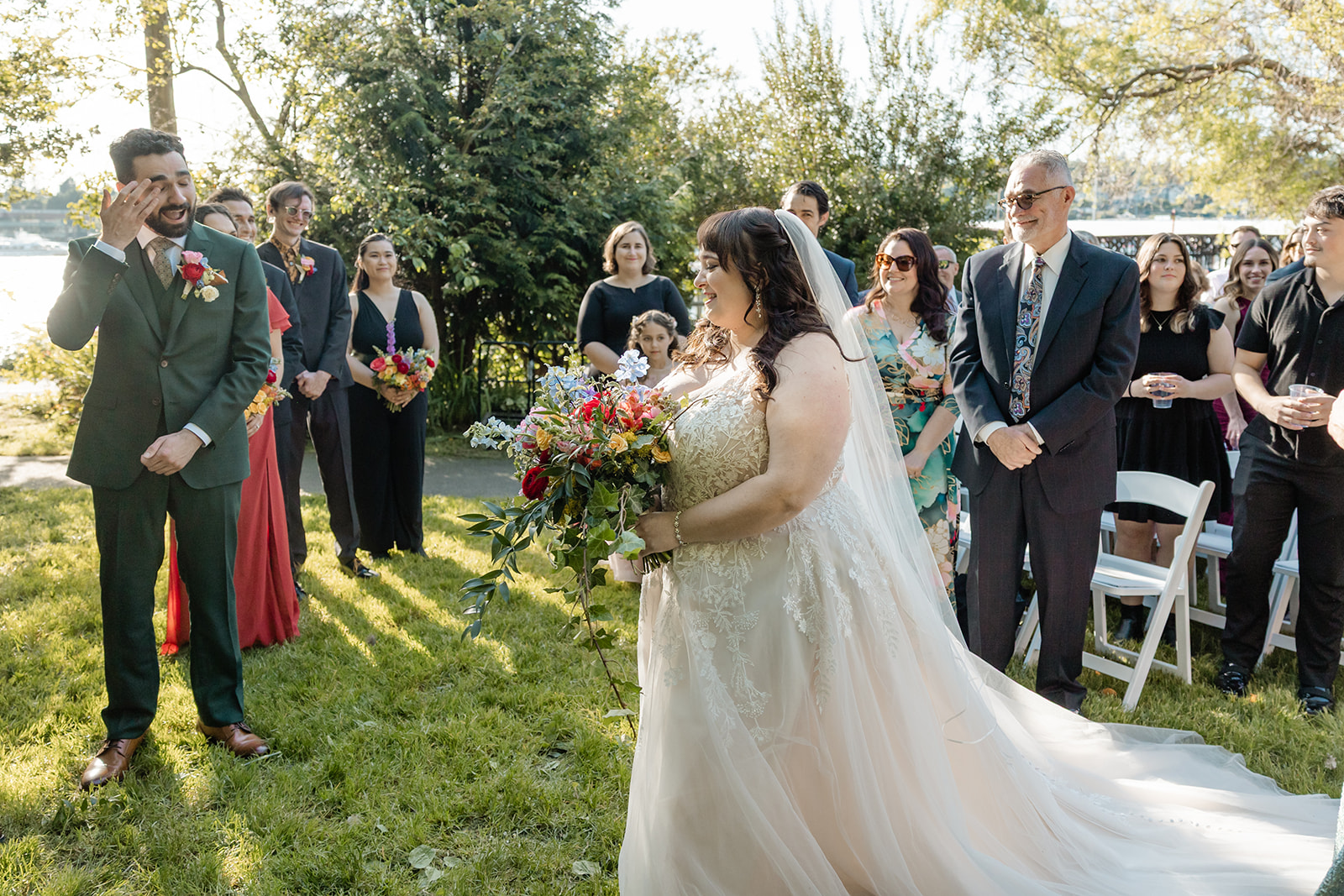 bride walking down aisle