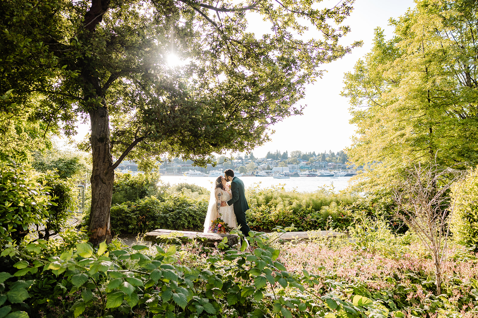 bride and groom portraits