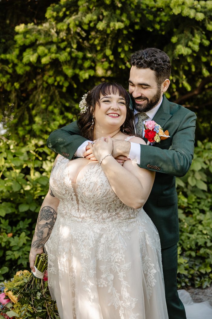 bride and groom portraits