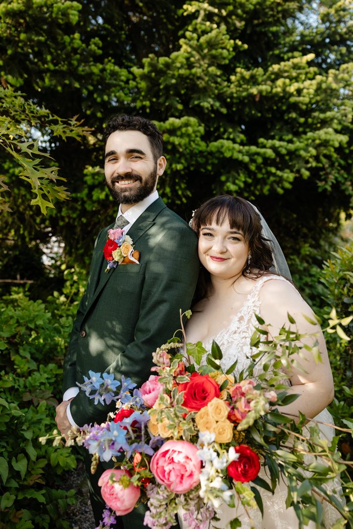bride and groom portraits