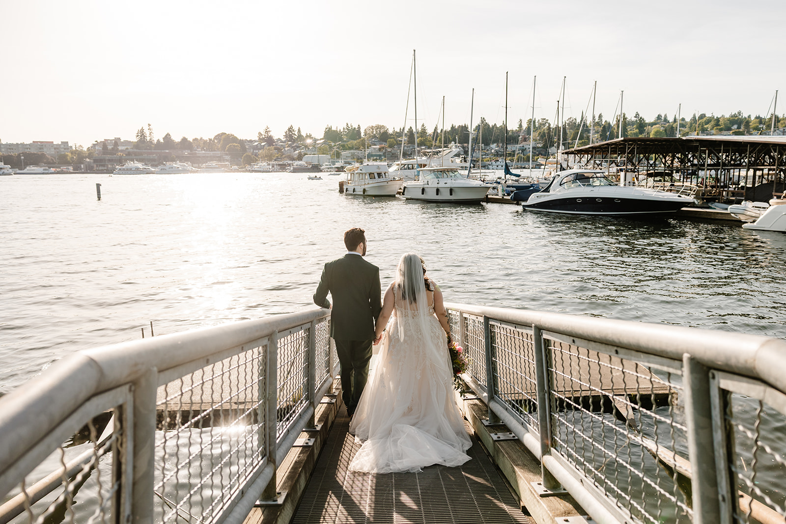 bride and groom portraits