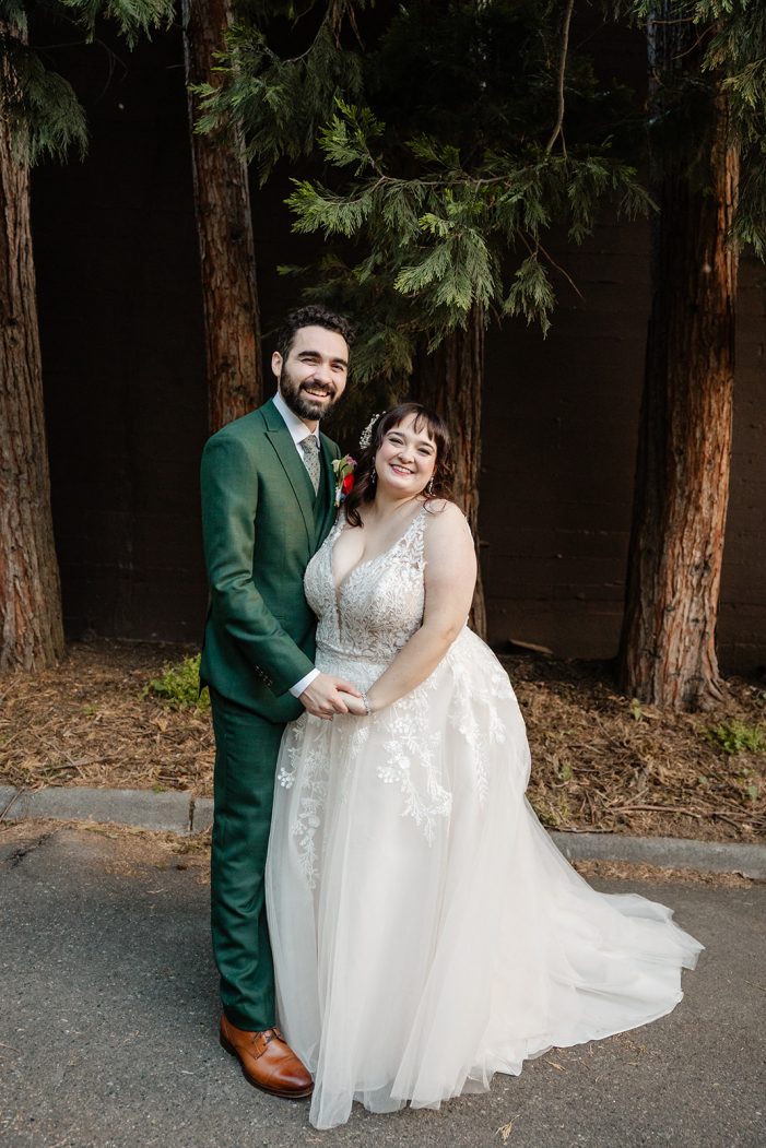bride and groom portraits