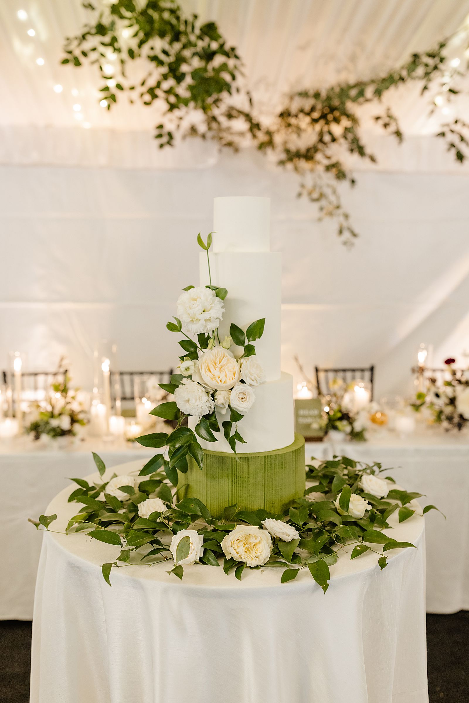 tented wedding inspiration cake design