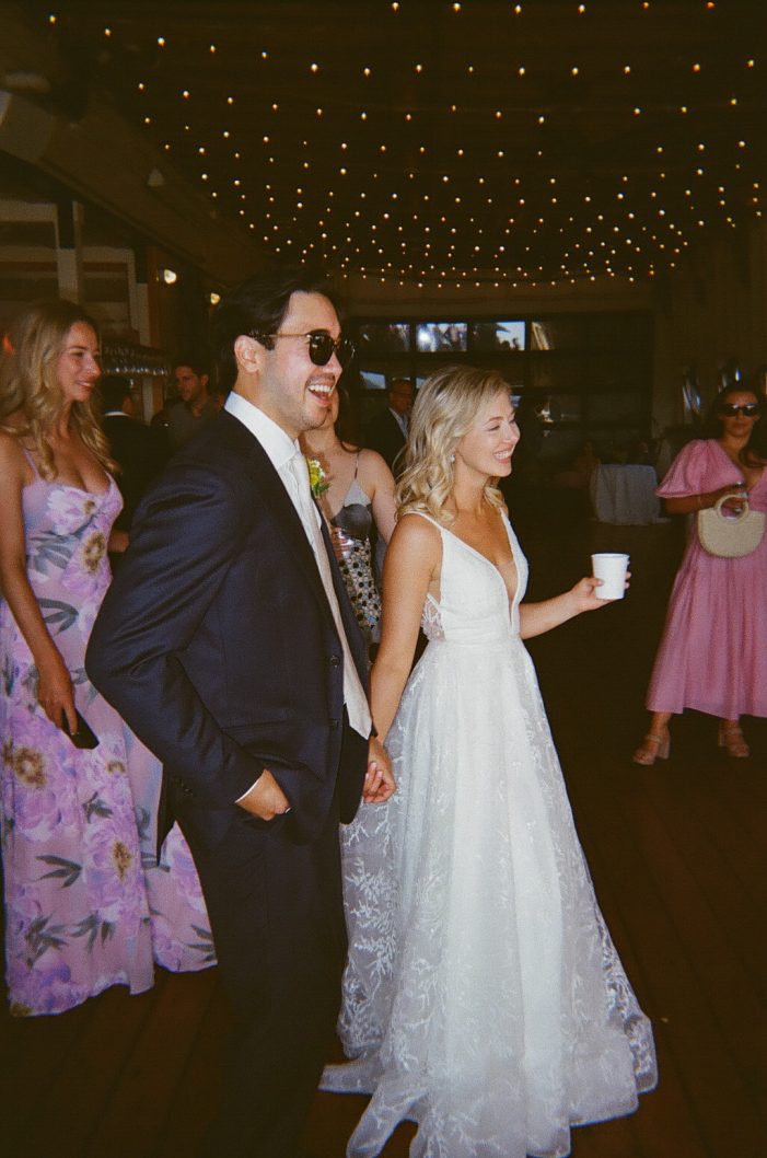 bride and groom on dance floor