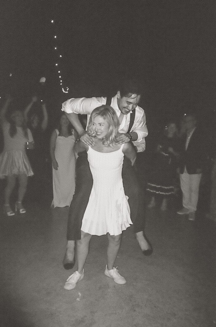 bride and groom on dance floor