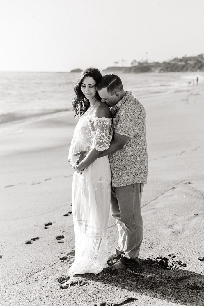 maternity session on beach