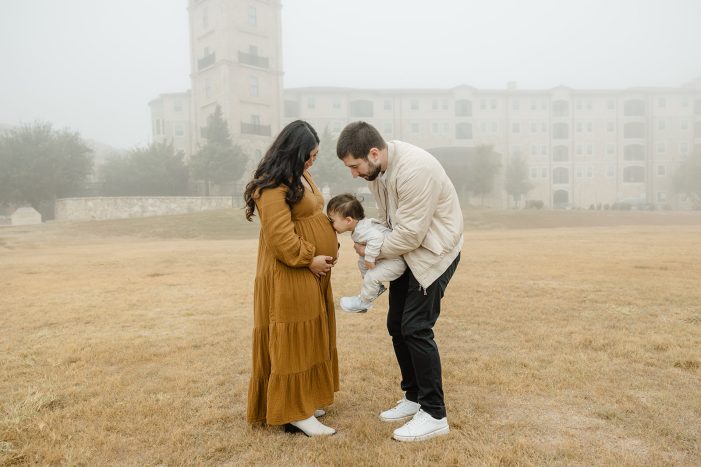 maternity session on beach
