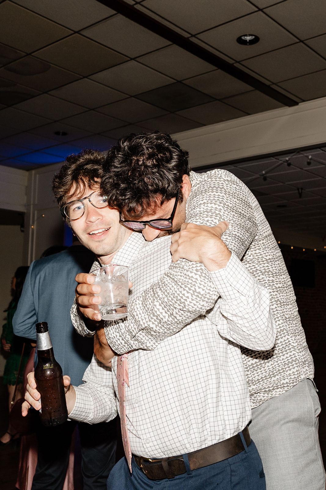 guests dance at wedding