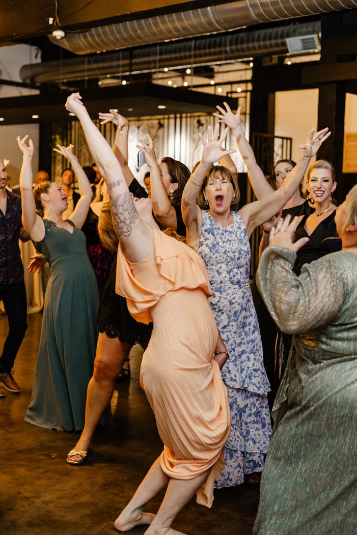 bride and groom dance