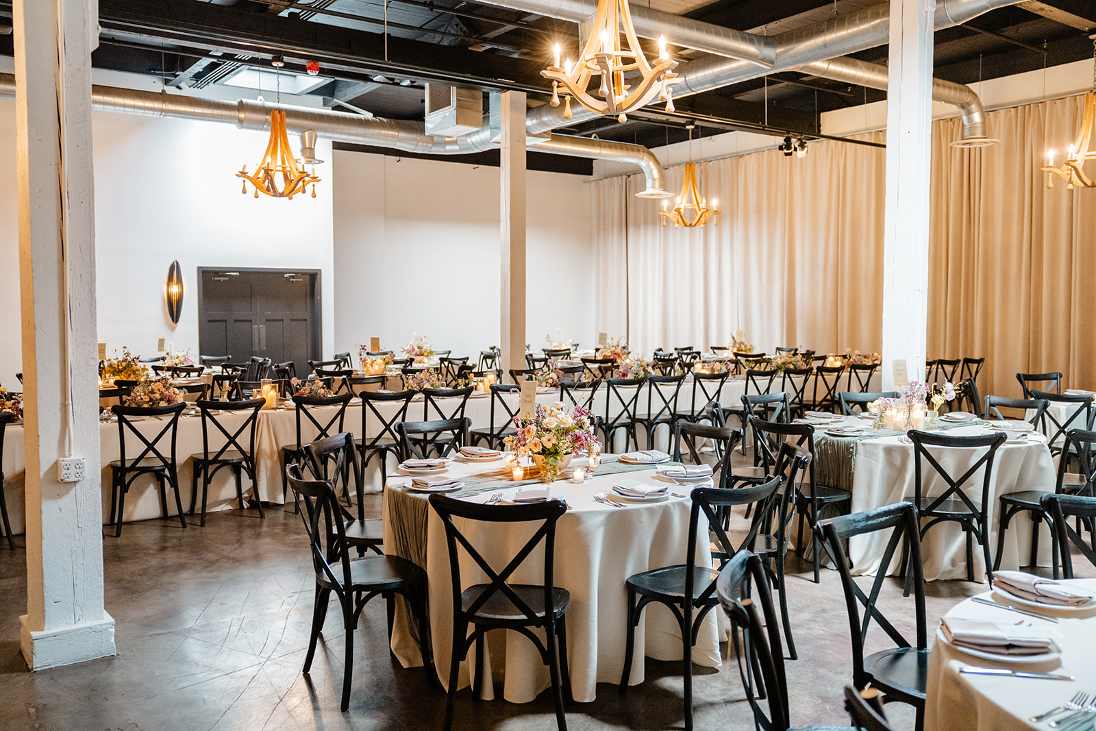 reception set up at Hideaway Cellars