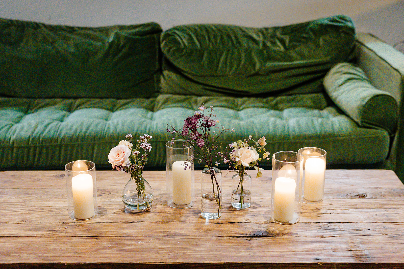 reception set up at Hideaway Cellars
