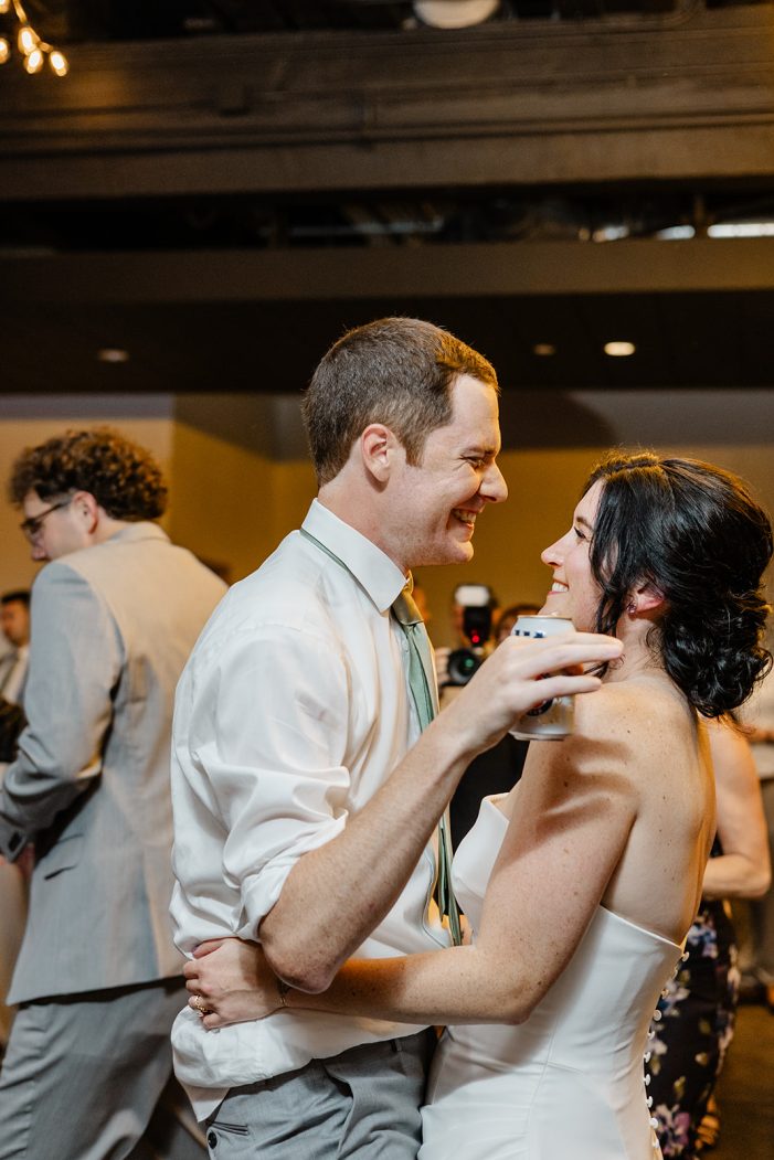 bride and groom dance